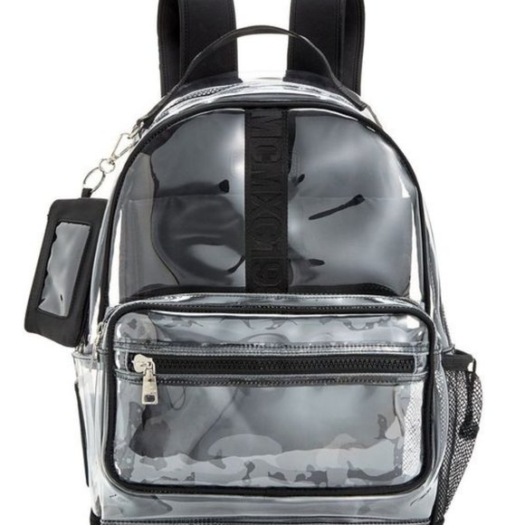 NWT Steve Madden Amelia Clear Backpack + Id Case - Picture 2 of 4